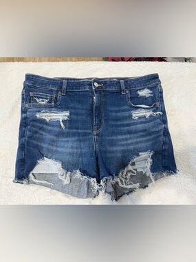American Eagle Outfitters Dark Blue Denim Shorts